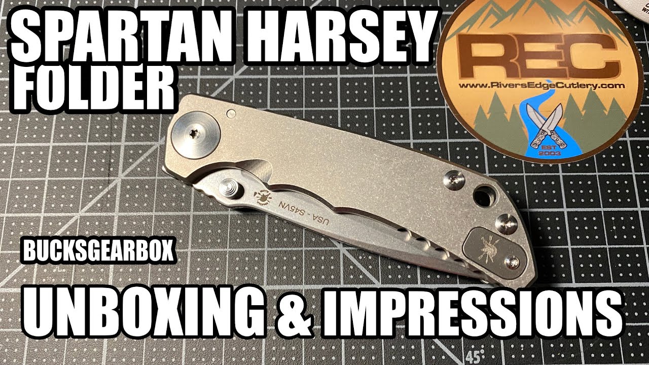 Check out my new SPARTAN HARSEY FOLDER UNBOXING! This thing is a beast! VERY good vibes 4K