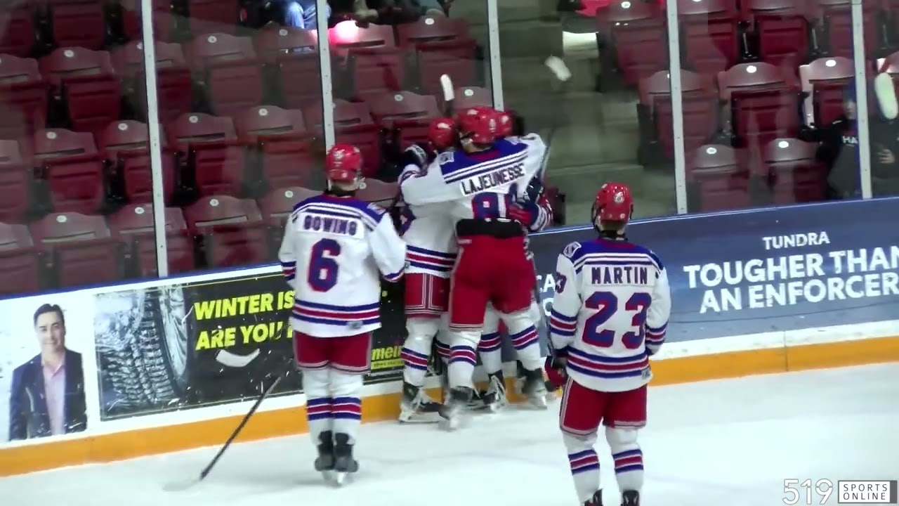 Хоккей среди команд до 16 лет: Kitchener Jr. Rangers против Cambridge Jr. RedHawks.