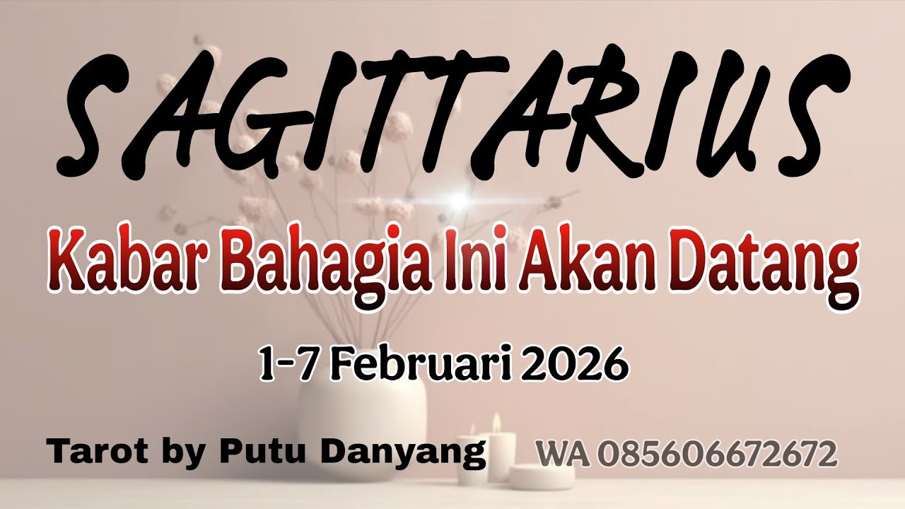 Sagittarius ♡ Akhirnya… Kabar Bahagia Ini Datang ke Hidupmu 🕊️ 1-7 Februari 2026 #ramalanzodiak 