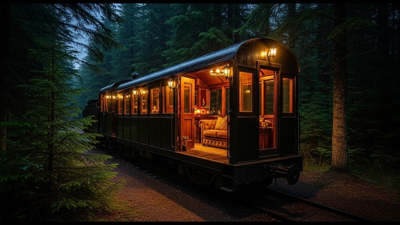 I Bought a Historic Steam Locomotive for $2,000 and Turned It into a Luxurious Off-Grid Cabin#asmr