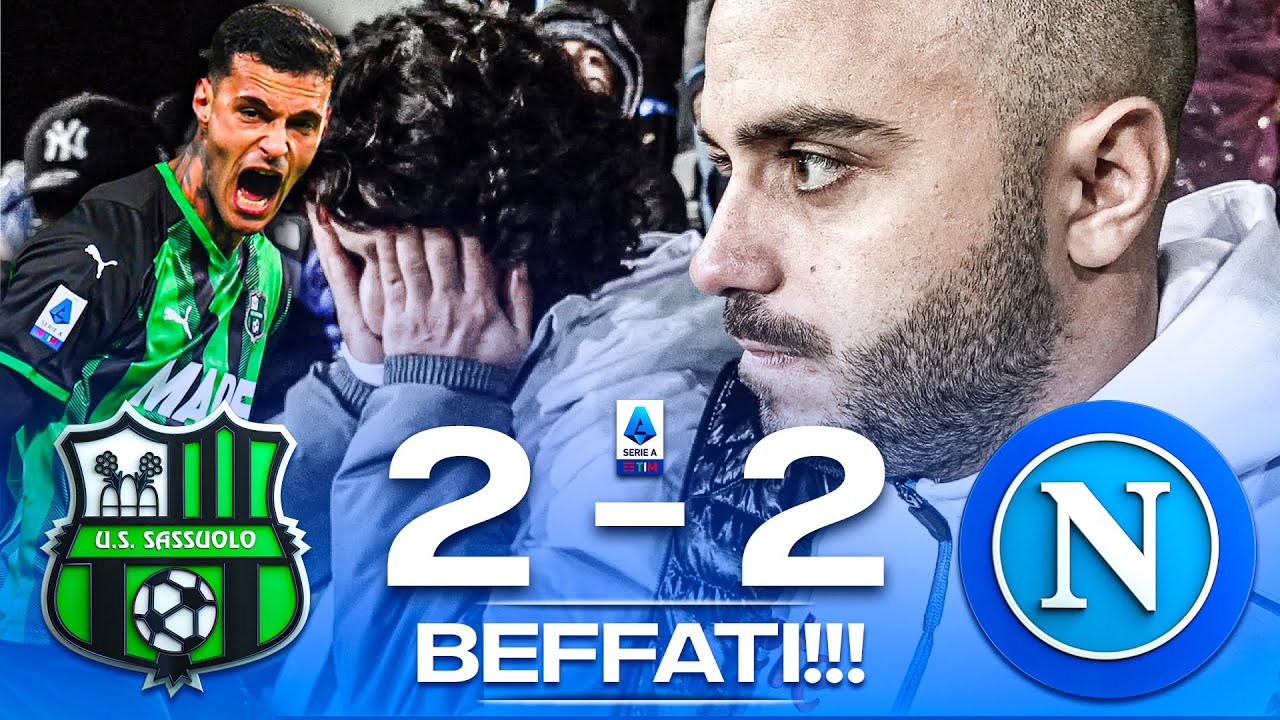 😩 BEFFATI!!! SASSUOLO 2-2 NAPOLI | LIVE REACTION NAPOLETANI AL MAPEI STADIUM HD