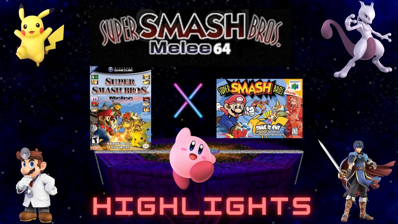 This Smash Bros. Mod COMBINES SMASH 64 & MELEE?!!! - Hybrid 64 HIGHLIGHTS #smashbros #smash64