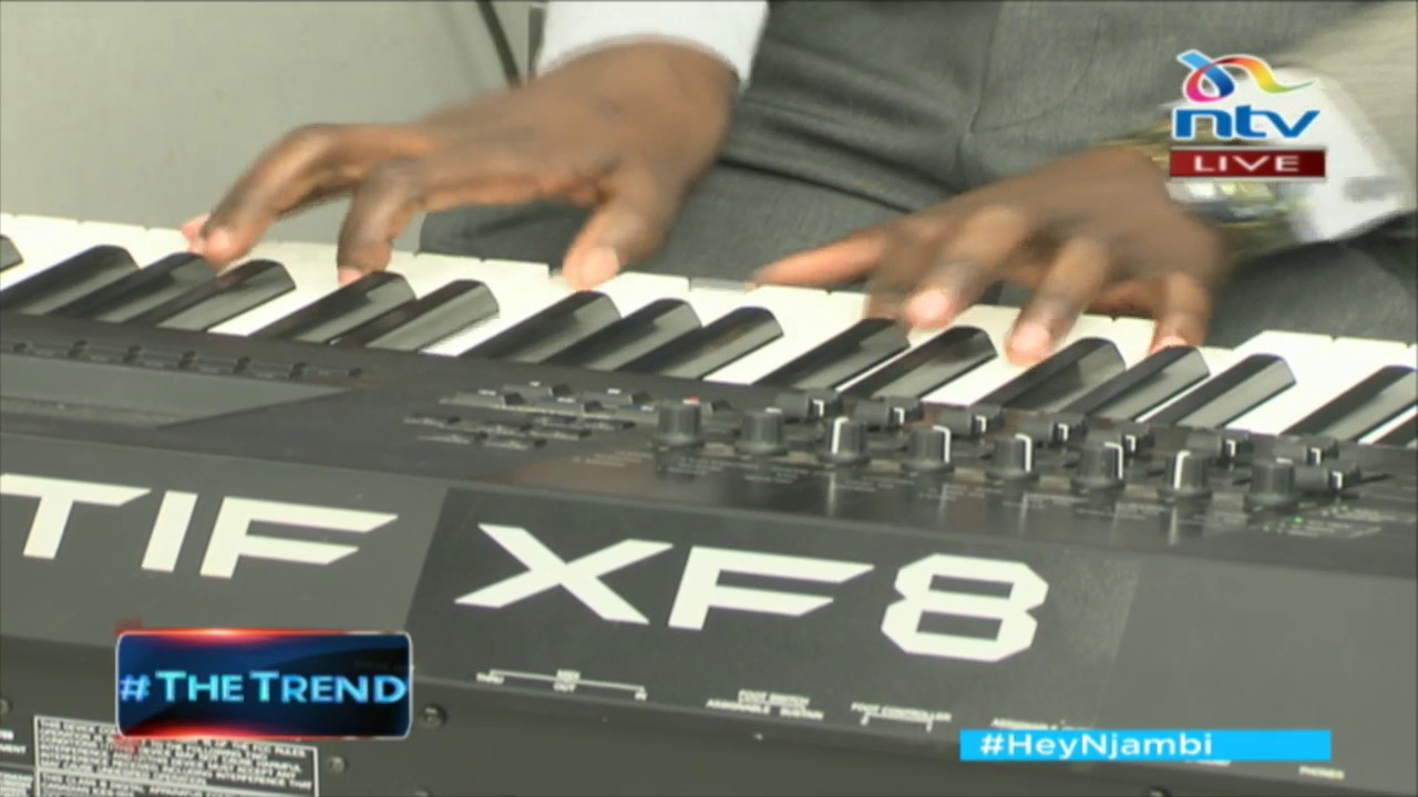 #theTrend: MC Njagi shows off his piano skills