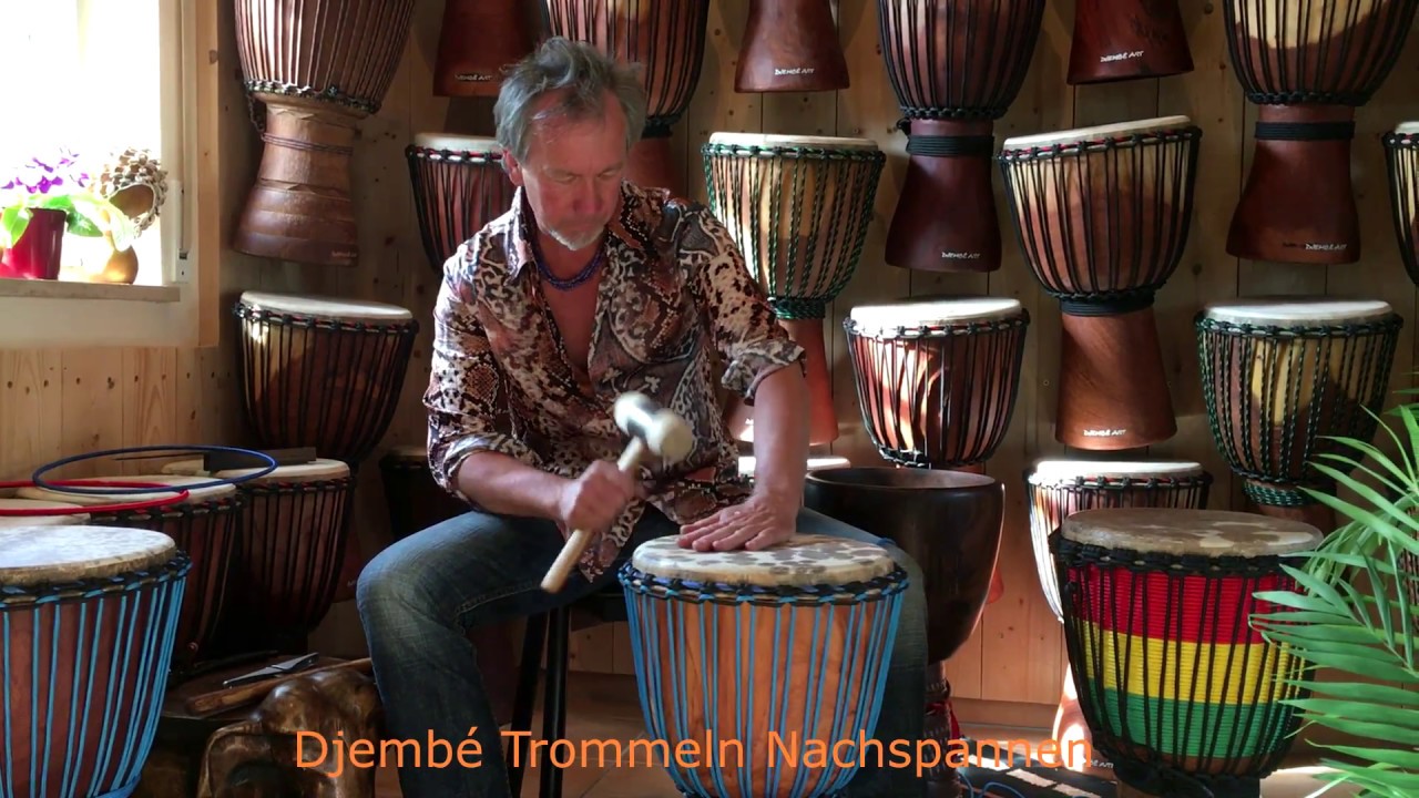 Djembe Nach- Spannen & Stimmen / Djembe Tuning ➽ Video 1 - Details - Erklärt