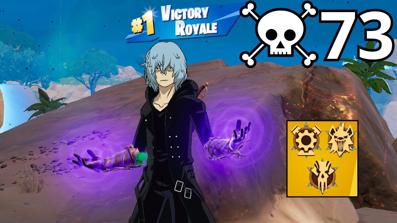 73 Elimination TOMURA SHIGARAKI Solo Vs Squads Zero Build Gameplay (Fortnite Chapter 5 Season3)