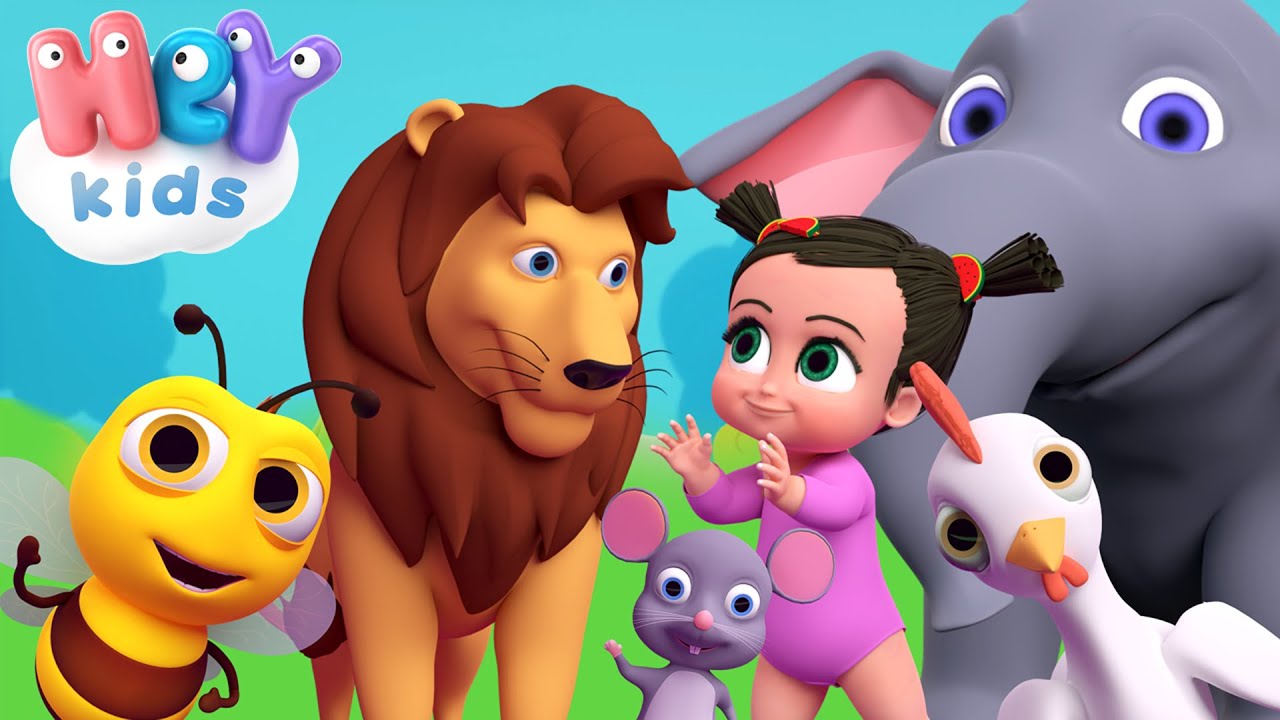 Zwierzęta dla dzieci 🐶 Odgłosy zwierząt piosenka | HeyKids - Muzyka dla dzieci