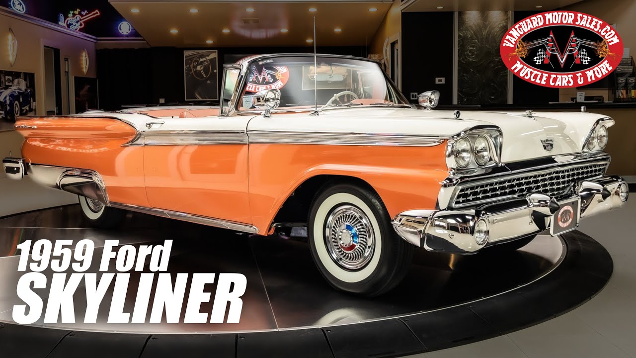 1959 Ford Fairlane 500 Galaxie Skyliner Retractable For Sale Vanguard Motor Sales #3221