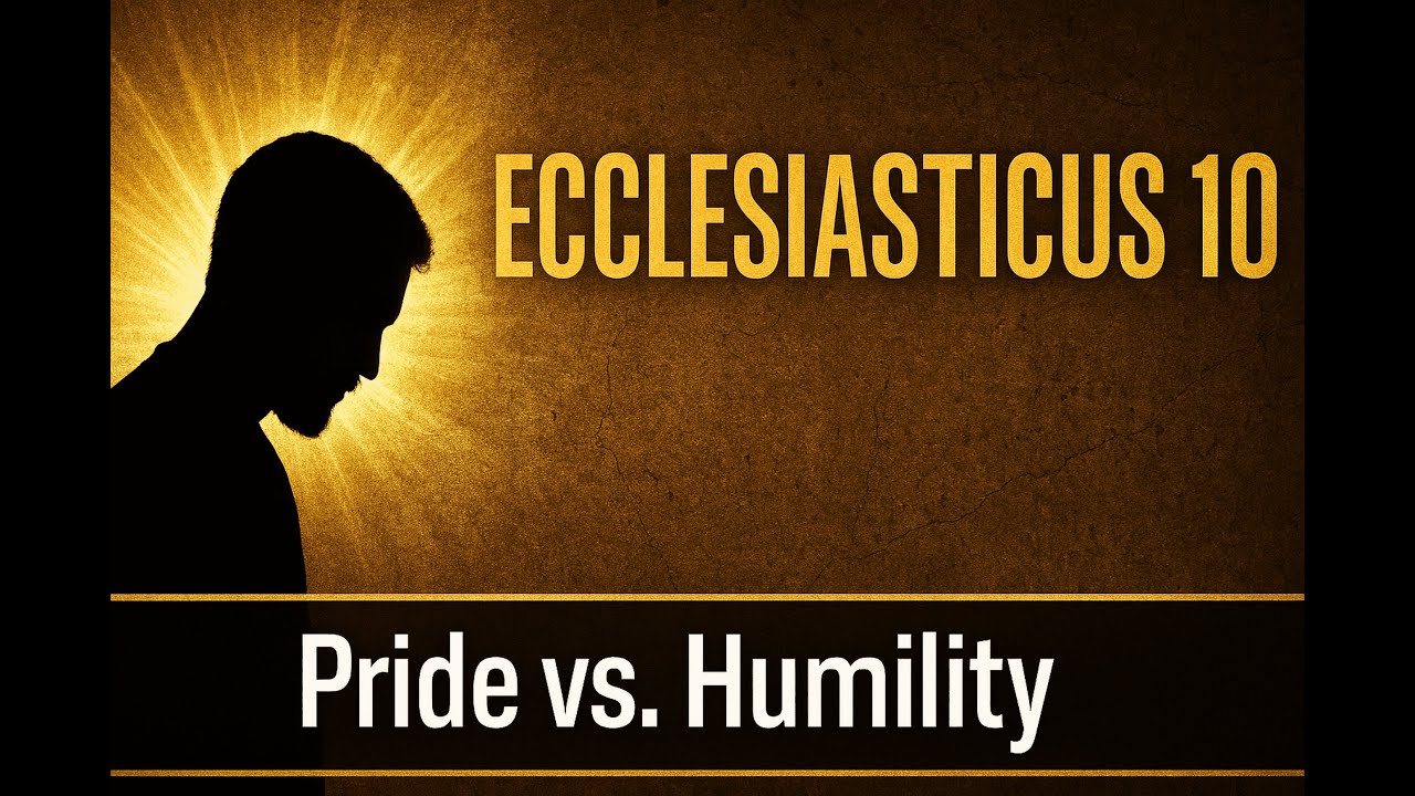 *Ecclesiasticus 10 — Pride, Leadership & Humility #jesus #live #duet #love #faith #biblestudy #anime