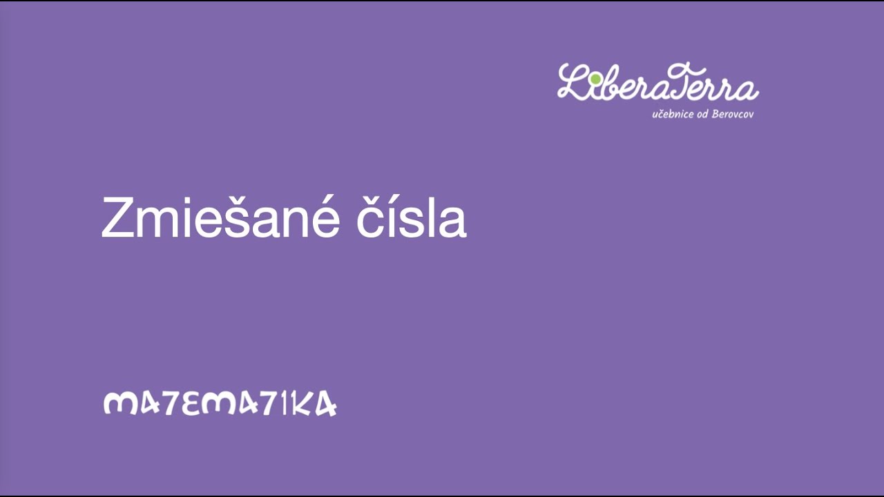 Zmiešané čísla