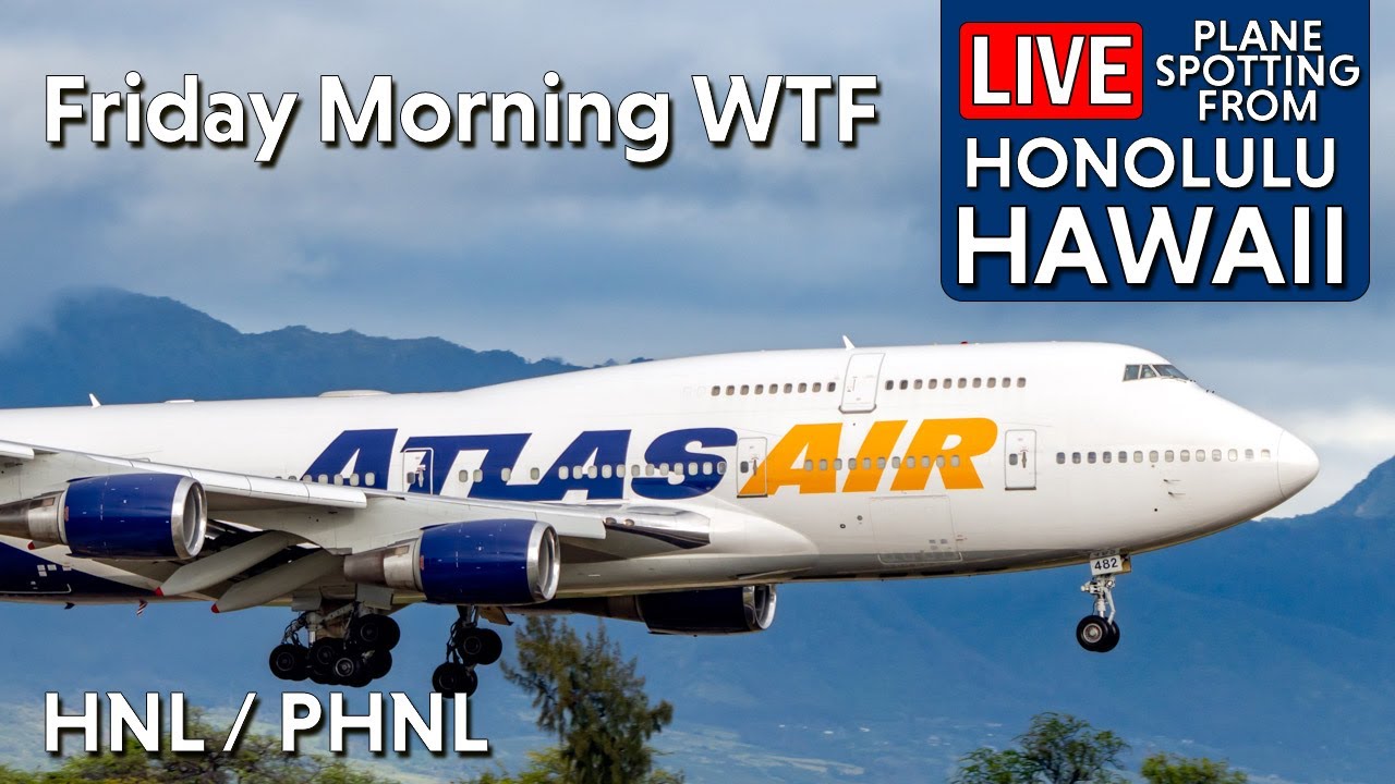 Two A380 Arrive - LIVE Plane Spotting from Hawaii - HNL / PHNL - 4/25/2025