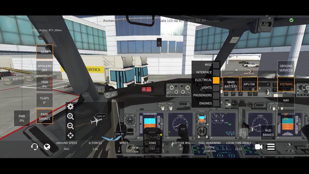 Infinite flight CA125 PEK to ICN