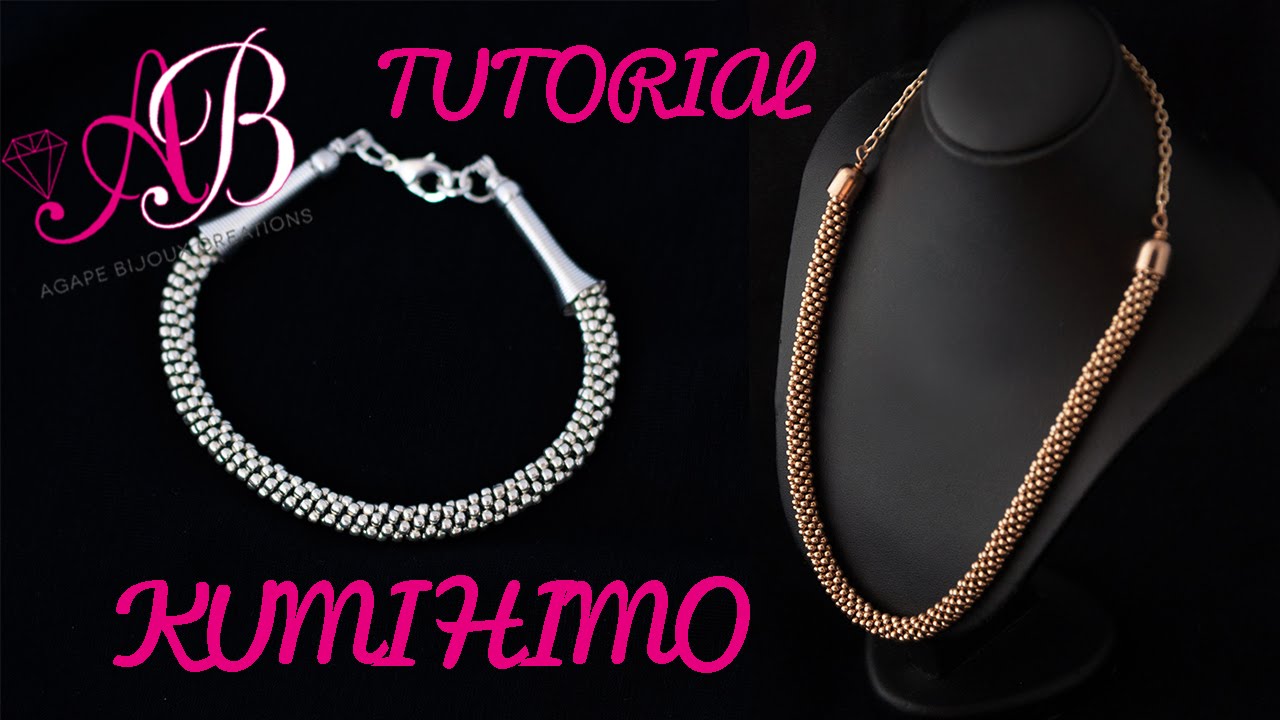 DIY Tutorial Beaded Kumihimo