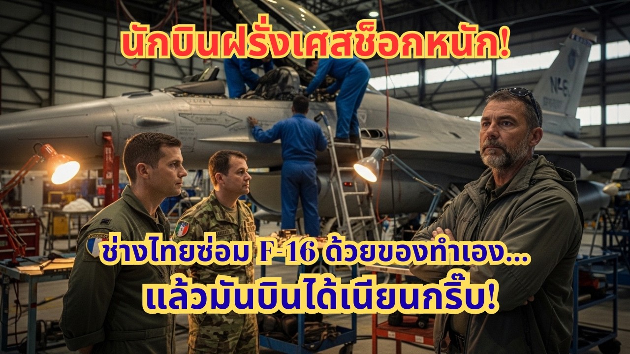 นักบินฝรั่งเศสช็อกหนัก! ช่างไทยซ่อม F-16 ด้วยของทำเอง... แล้วมันบินได้เนียนกริ๊บ!