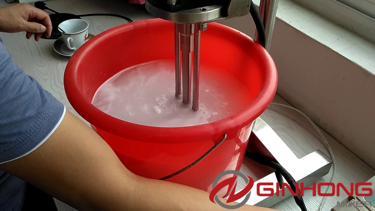0.5hp high shear mixer homogenizer for laboratory use to disperse carbopol in water