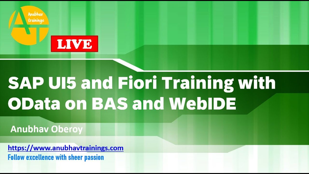 SAP UI5 Online Training | LIVE Fiori Demo Session | SAPUI5 Tutorial | contact@anubhavtrainings.com