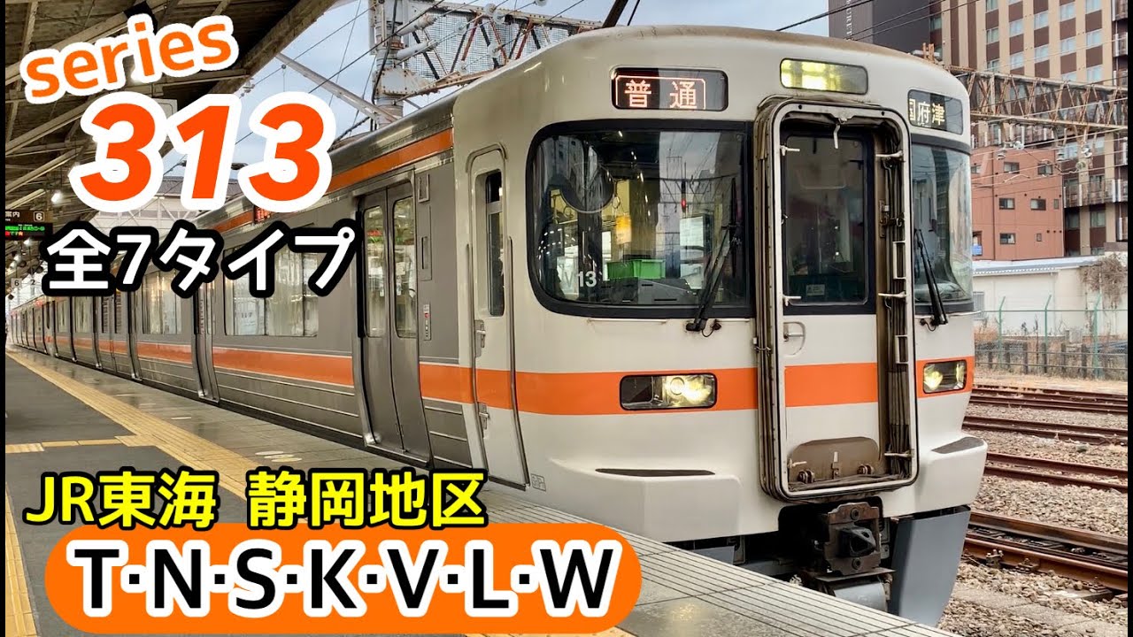 【JR東海最強の近郊型】静岡地区を走る全7タイプの313系