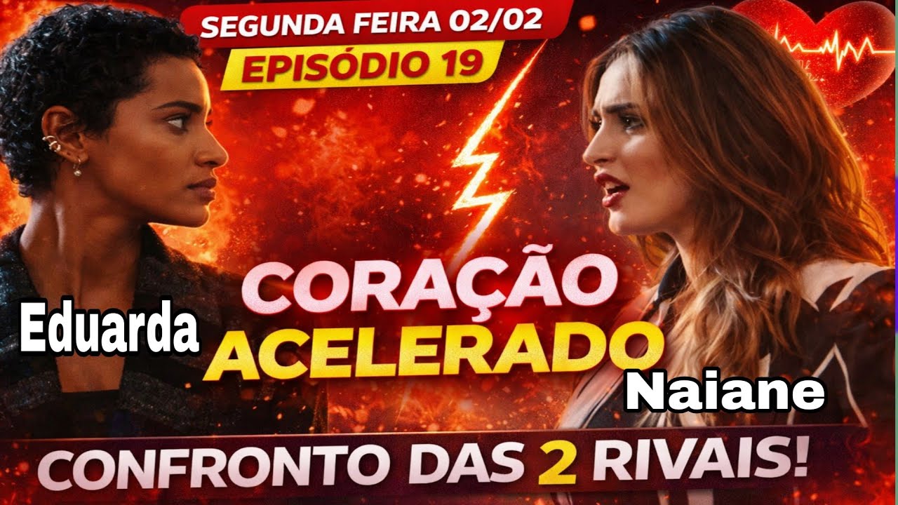 Novela coração acelerado: Segunda feira 02/02/2026 capítulo 19 hoje 