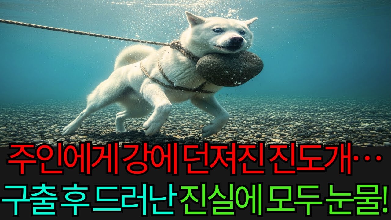 주인에게 강에 던져진 진도개… 구출 후 드러난 진실에 마을 전체가 눈물!
