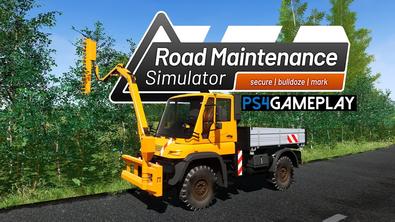 Road Maintenance Simulator Gameplay (PS4)