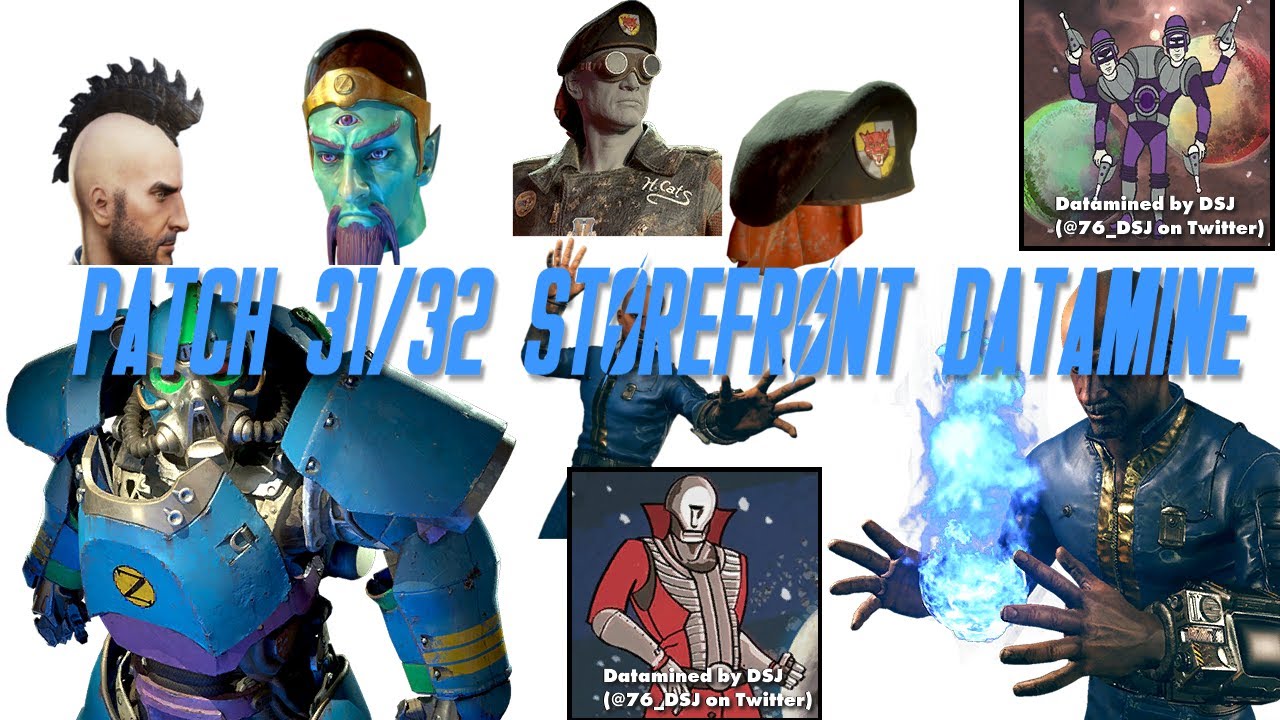 Fallout 76 - Patch 31/32 Storefront Datamine - PTS Oct 2021