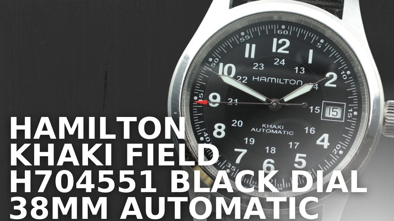 Hamilton Khaki Field H704551 Black Dial 38mm Automatic