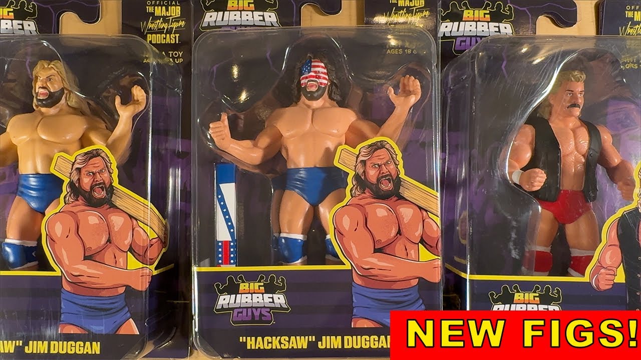 FIRST LOOK Magnum TA Hacksaw Jim Duggan Variants Big Rubber Guys Figures Unboxing Review! 