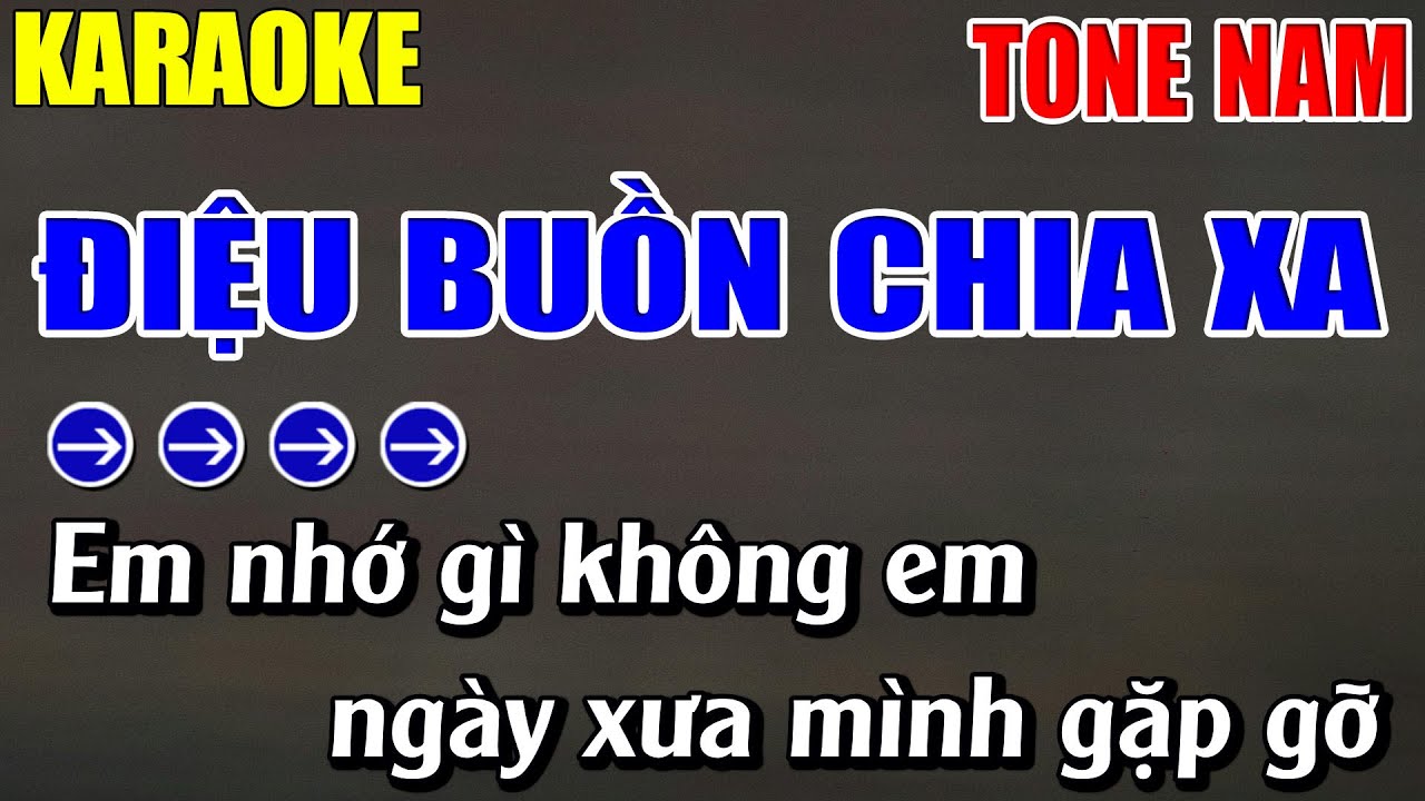 Điệu Buồn Chia Xa Karaoke Tone Nam Karaoke Lâm Nhạc Sống - Beat Mới