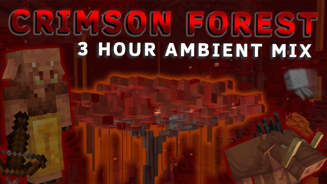 Crimson Forest Ambient Sounds [3 HOURS] :: Minecraft 1.16 Nether Ambiance