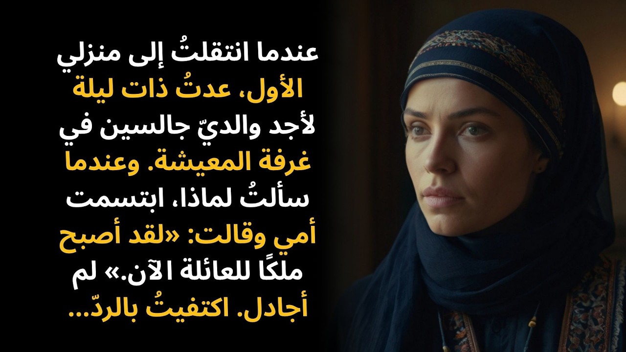 عندما انتقلتُ للعيش وحدي في منزلي الأول، عدتُ ذات ليلة لأجد والديّ...