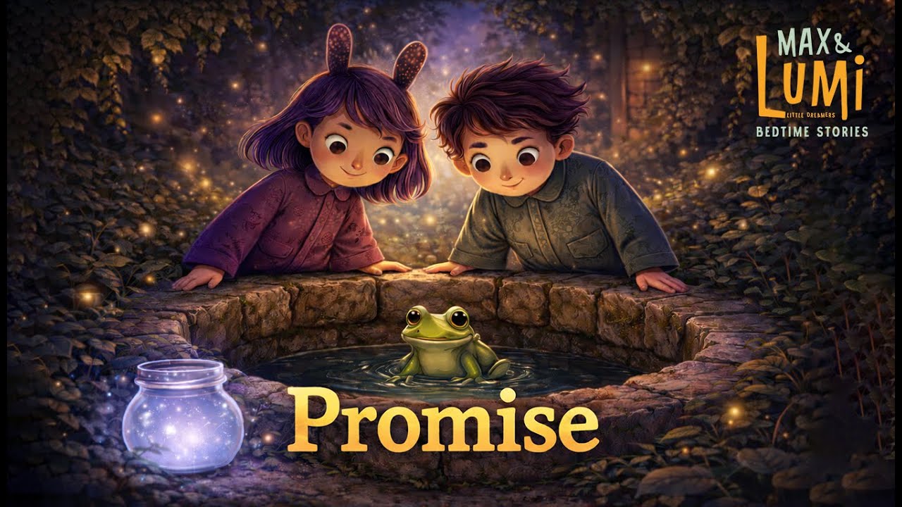 The Frog & the Golden Promise (Living Glow) Frog Prince Bedtime Story for Kids | Grimm | Deep Sleep
