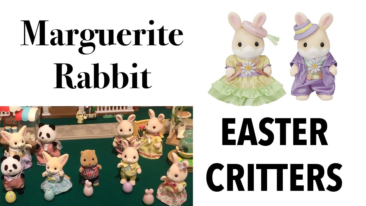 Calico Critters Marguerite EASTER RABBITS & Critterland egg hunt! (Sylvanian Families)