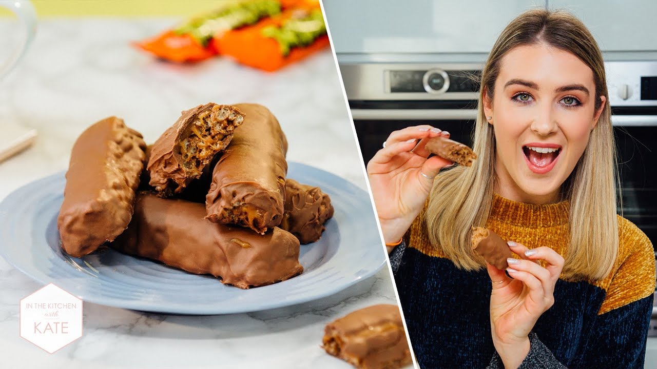 Homemade Toffee Crisp Chocolate Bar - In The Kitchen With Kate