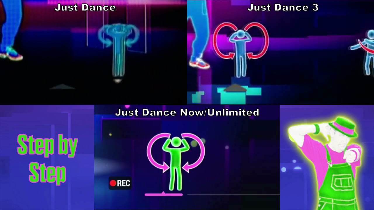 Just Dance - Pictograms Comparison - Step by Step