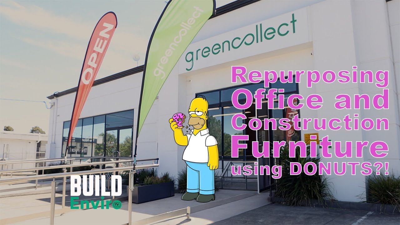 🪑Repurposing Office & Construction Furniture using DONUTS 🍩?! BUILD ENVIRO TV: Green Collect