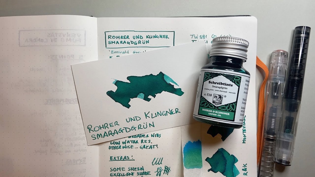 Rohrer und Klingner 'Smaragdgrün' Ink Review