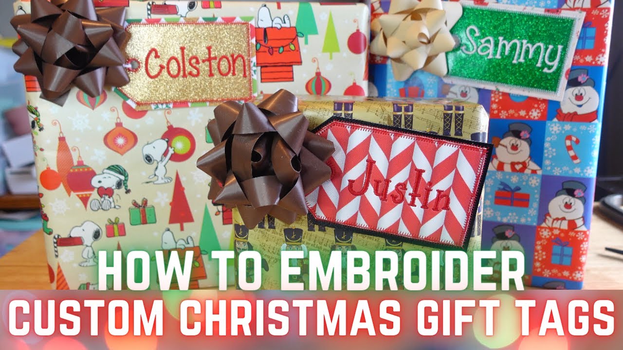 How To Embroider Christmas Name Tags | Ricoma EM-1010 | Easy In-The-Hoop Project
