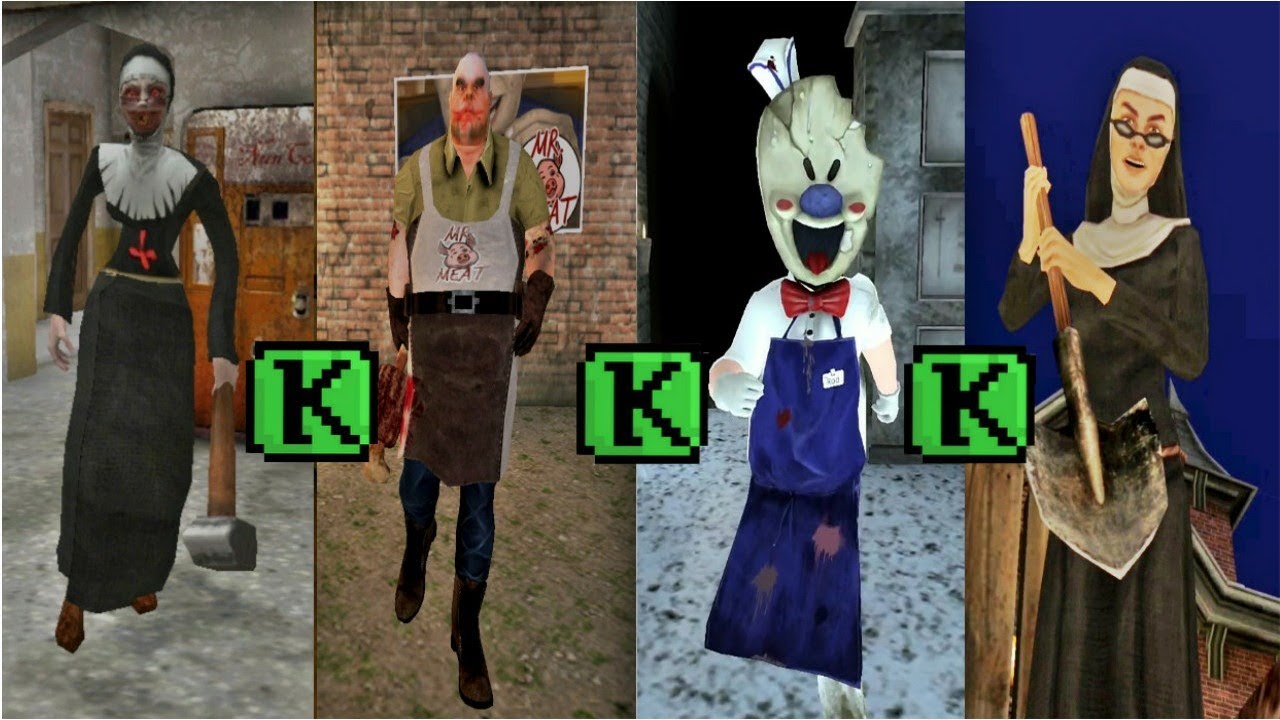 Bad Death Endings | Keplerians | Evil nun 2 vs Mr meat vs Evil nun vs ice scream 1,2 & 3!