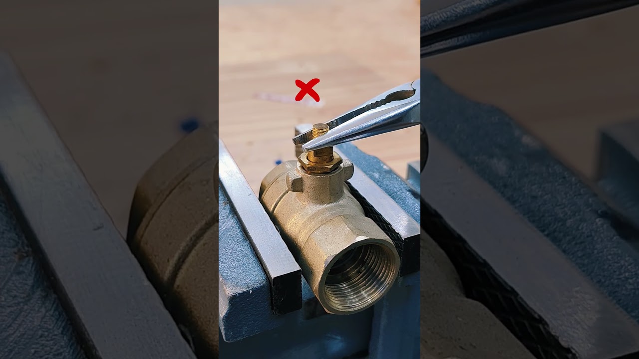 How to Use Ball Valve with a Broken Handle Bar?-Tools Rules #shorts