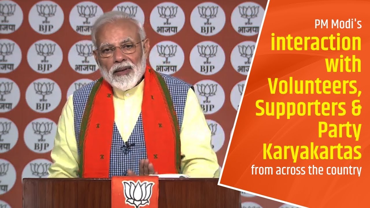 PM Modi's interaction with Volunteers, Supporters & Party Karyakartas from across the country