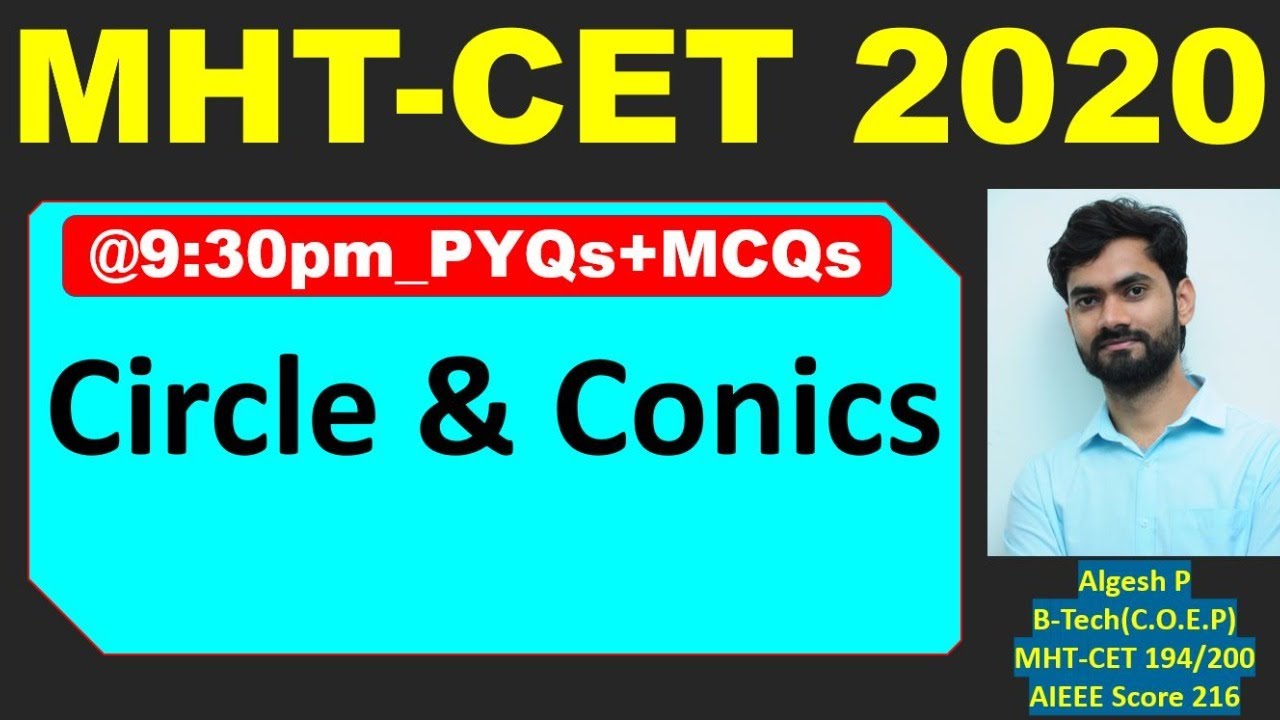 Circle & Conics MCQs_MHT-CET2020