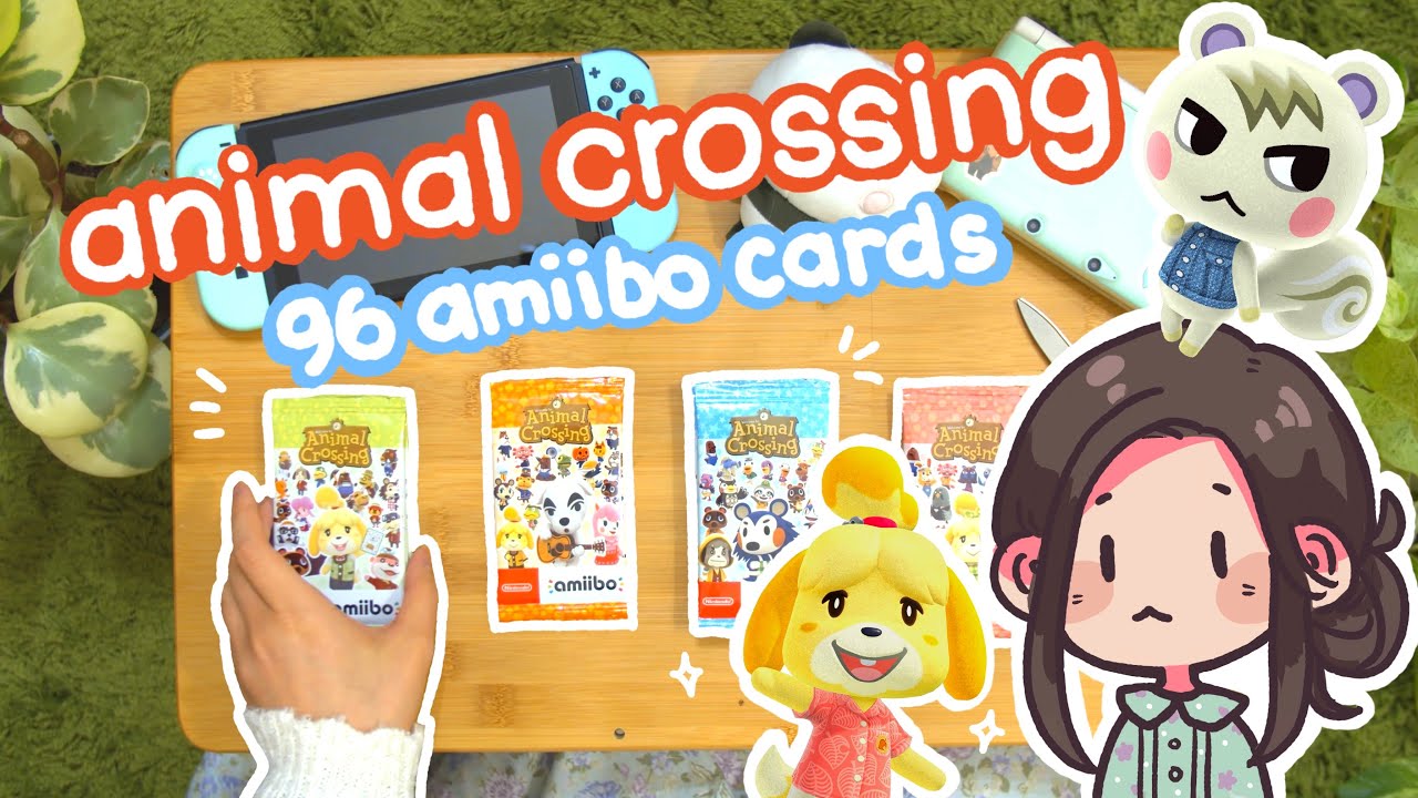 amiibo unboxing 🎁 opening 96 animal crossing amiibo cards! series 1 2 3 4 (PART 1)
