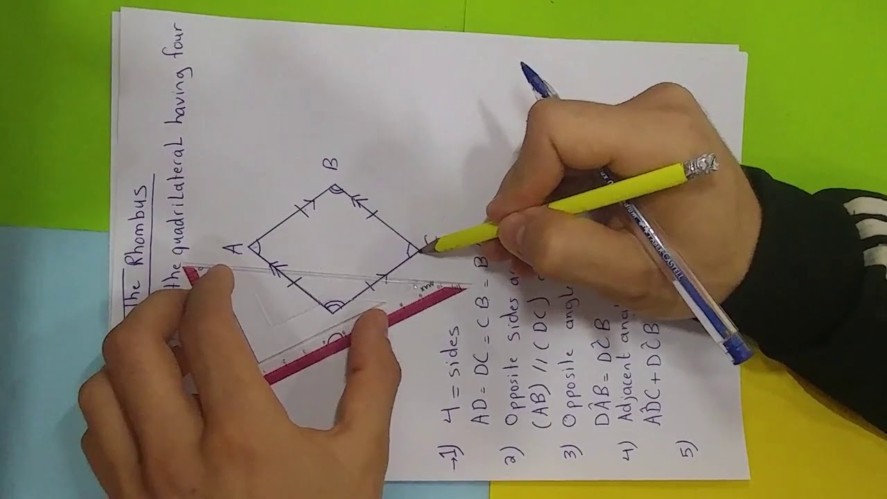 The rhombus :Characteristics and proving G.8