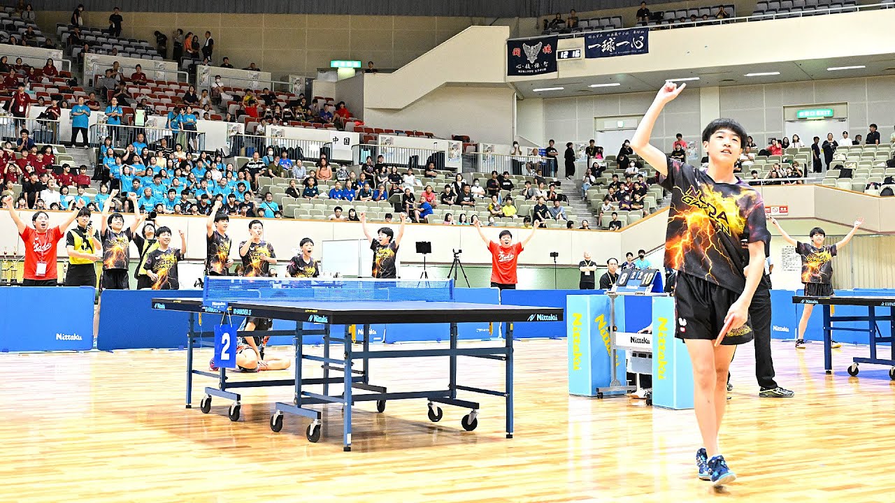 第56回 全国中学校 卓球大会ハイライト｜男子団体 決勝　野田学園  対  中間東  #全中  #北九州  #卓球レポート