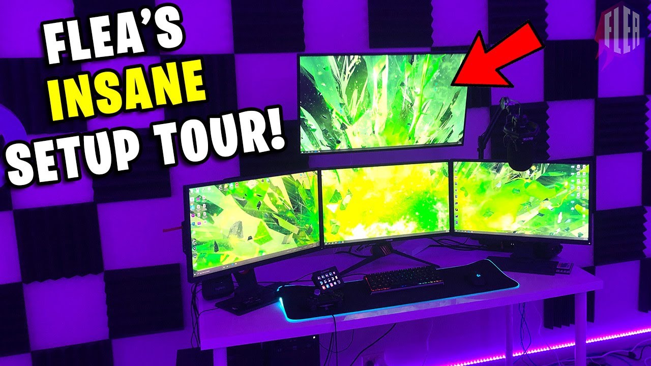 How I Made The World's Best Gaming Setup! / Flea's Setup Tour 2020