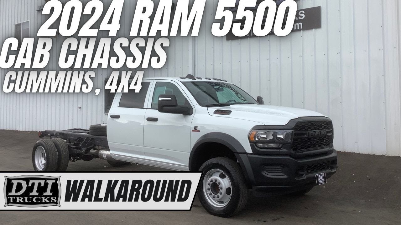 2024 RAM 5500HD Crew Cab Chassis, Cummins, Aisin 6 Speed, 4x4 #17969M