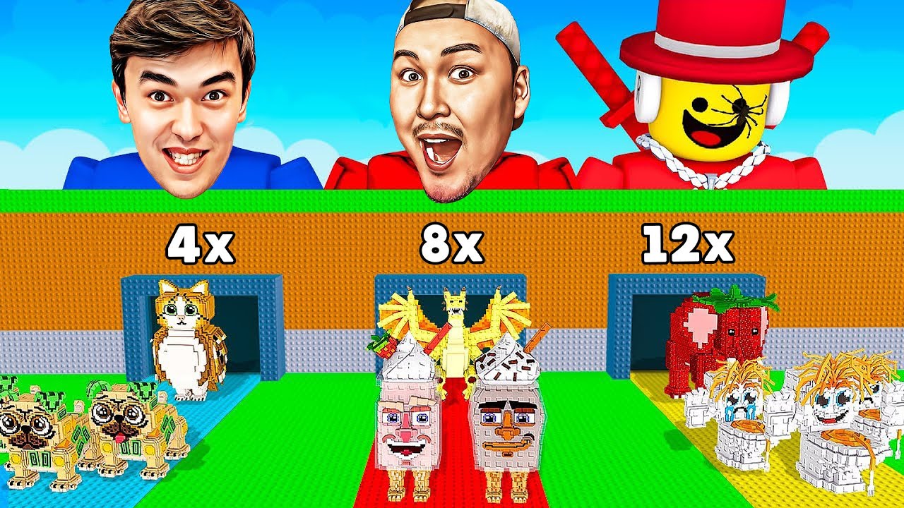 😱Үш Жолда МЫҚТЫ Брейнроттар Жарысы! Миллер VS Нони! Укради Брейнрот Роблокс