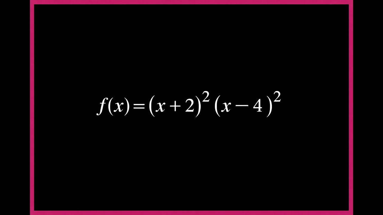 [Week 8: Applications] Using ID test, Concavity Test, and the First & Second Derivative test