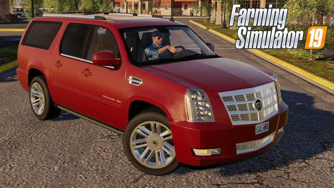FS19 - Cadillac Escalade - CAR MOD DOWNLOAD LINK Farming Simulator 2019 #gaming #games #gameplay