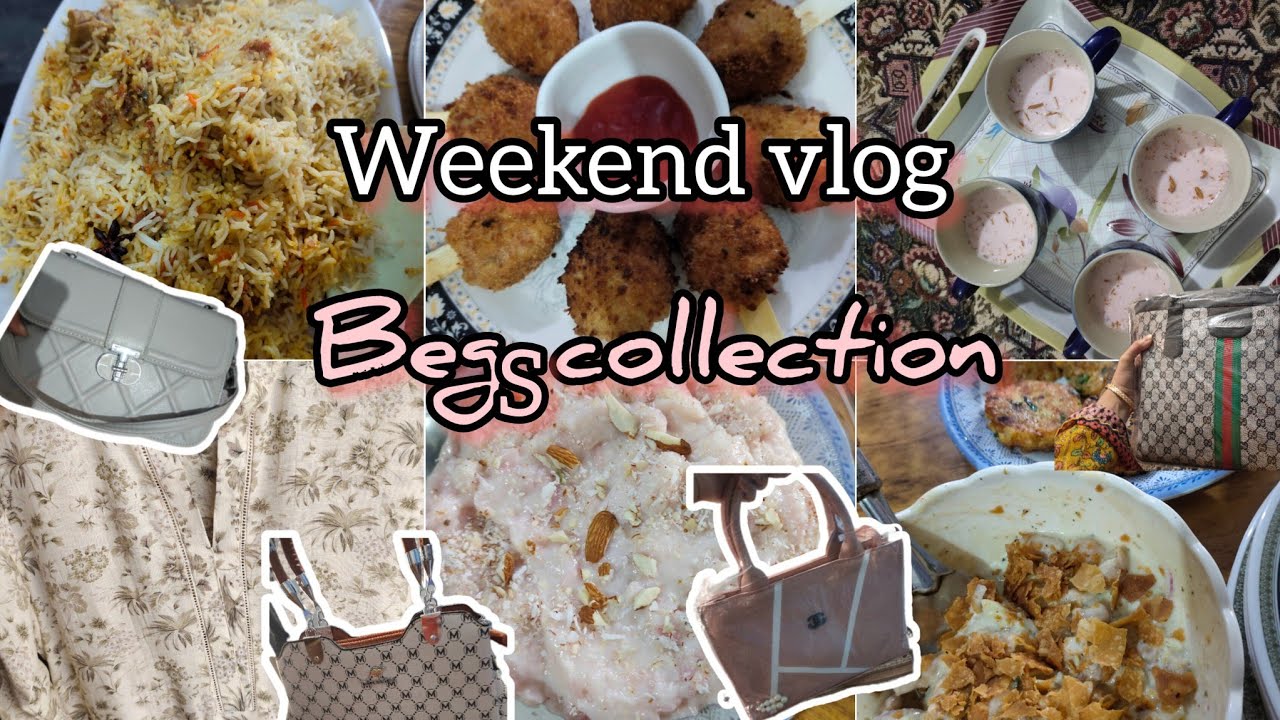 Winter weekend routine vlog|beautiful dress & beg collection