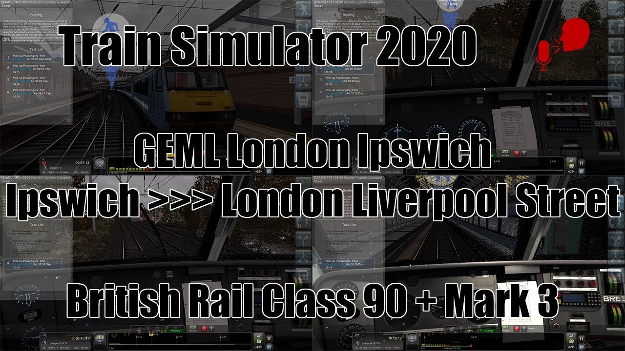 TS - GEML London Ipswich | Ipswich ➡ London | British Rail Class 90 + Mark 3